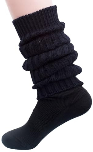 FosterNatur, Outdoor Beinstulpen, 100% Wolle (Schwarz, One Size)