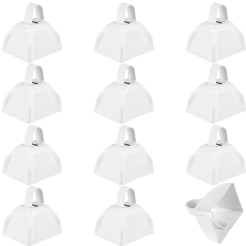 3 Metal Cowbell (1 dozen) - White