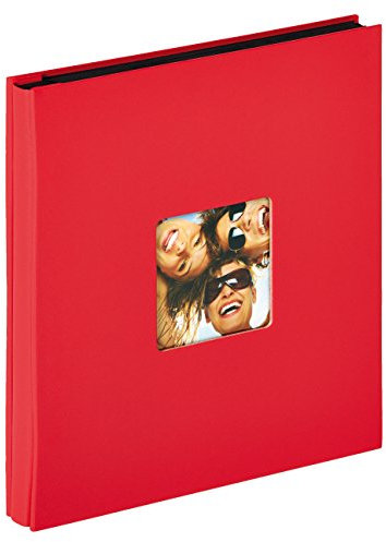 walther design Album Photo Rouge 400 Photos 10x15 cm Album à Enfiler avec découpe de Couverture, Fun EA-110-R