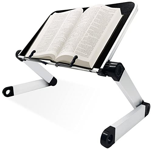 Atril Libro Extra Grande,Atril Libros ErgonóMico,Atril Lectura PortáTil Plegable de 360 ​​Grados,Soporte Libros Con Manos Libres,Atril Para Libros se Utilizar Para Sostener Libro de Recetas,Tabletas.