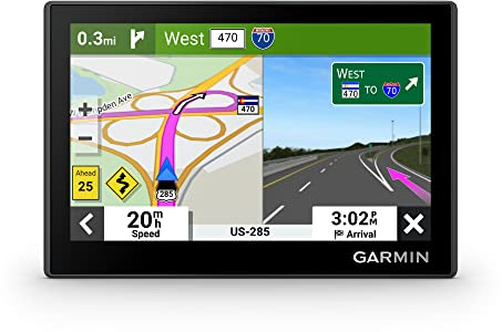 Garmin Drive™ 53 with Traffic, GPS Navigator, High-Resolution Touchscreen, Simple On-Screen Menus and Easy-to-See Map, Driver and Traffic Alerts