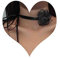 Atentuyi Boho-Choker mit schwarzer Rose, Halskette mit schwarzer Spitze, Blumen-Choker, schwarze Blumen-Choker, Party, Abschlussball, Handblume, lange Wickelschleife Halskette, Schmuck für Frauen