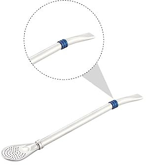 Zerodeko 1pc Cucchiaio Di Paglia Rimovibile in Acciaio Inossidabile Detergenti Filo Lavabiberon Cucchiaini Da Cocktail Grinza Colino Contatore Distributore Sup Blue Acciaio Inossidabile 304