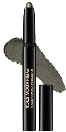 JUKOTA Matita Ombretto Glitter, Stick Ombretto Glitter Impermeabile e a Lunga Durata, Matita Eyeliner Crema Shimmer, Penna Trucco Occhi Metallic Shimmer (#04 Verde Scuro)