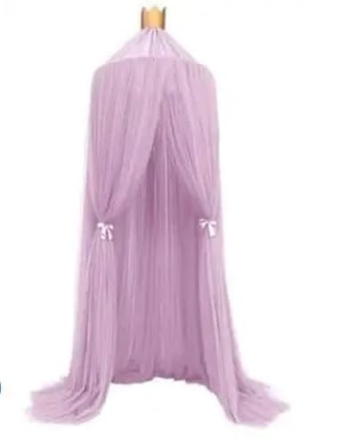 MWAHJU Ropa de Cama Colgante for niños, Dosel for con cúpula, mosquitera algodón, Cortina for, Lectura, Juego, decoración del hogar para NiñOs & NiñAs(Purple)