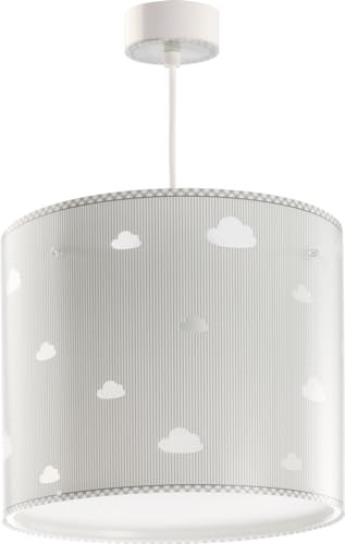 Dalber Lámpara Techo Colgante Infantil Sweet Dreams Nubes Gris 62012ME E27
