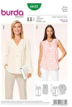 burda Schnittmuster Damen Hemdbluse 6632 Gr. 34-44