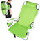 Silla Tumbona de Playa Plegable Estructura de Aluminio Tubular con Bolsillo Puerta Tutto Bolsa Porta Objetos Bolsa Térmica Integrada y Correas Mochila para el Transporte