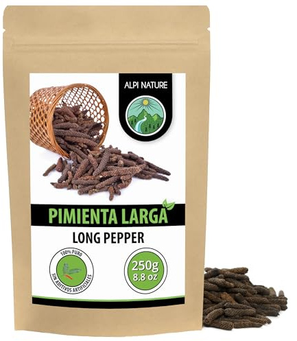 Cubeb peppar, Long Sammanlagt peppar, 100% Natural Pepper Sticks, Natural cubeb Pepper Utan tillsatser, Veganskt (250 GR)