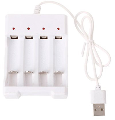 BANGNA 1.2V Universal Smart 4-Slot AA/AAA Adaptador de Cargador de batería Recargable Enchufe USB