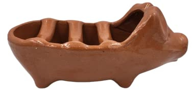 CERDO CERDITO ASADOR BARRO 30 x 11 x 12 CMS - BARRO ESMALTADO CALIDAD