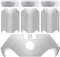 30PCS Hakenklingen, Trapezförmige Hakenklinge mit Loch, Hakenklingen für Teppichmesser Rsatzklingen mit Loch Hakenklingen, 0,6 mm Klingenstärke