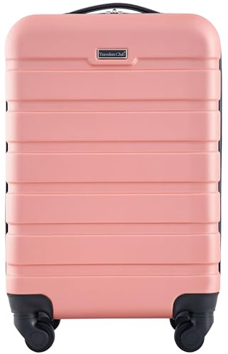 Travelers Club Harper Luggage, Rose Gold, 22-Inch Carry-On