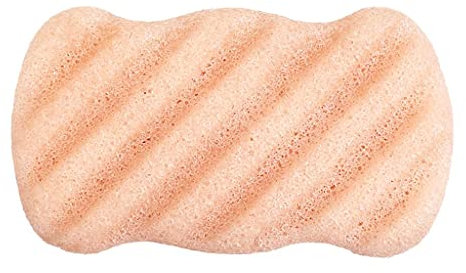 barenx Konjak-Schwamm mit aktiviertem Bambus-Anthrazit, Premium-Qualität und größere Größe, ohne Stimulation, Sakura-Pink