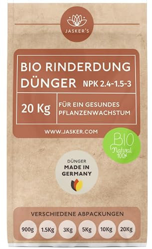 Bio Rinderdung Dünger 20Kg - Ideal als Naturdünger - 100% natürlich - Tierfreundlich