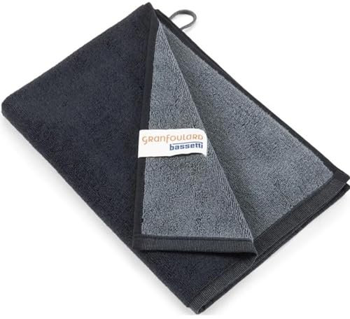 Bassetti New Shades Gäste-Handtuch aus 100% Baumwolle in der Farbe Antracite G2, Maße: 40x60 cm - 9328131