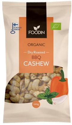 FOODIN Organic Dry Roasted Bbq Cashew 120G