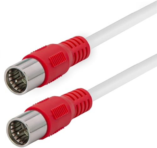 MaxTrack Antennenkabel nach Vodafone Spezifikation – FQMS9,0L, VF TS 5001, Quick F-Stecker, Sat Kabel, Class A, 4-fach geschirmtes Koaxialkabel, Für Kabel-TV, Internet und Satellitenreceiver