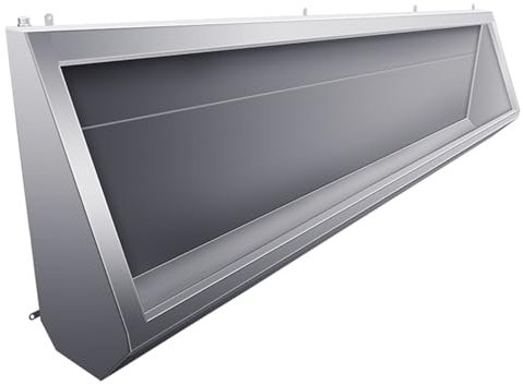 YQMHEZ Wandmontiertes Herren-Urinal mit Spülung, platzsparendes Herren-Toiletten-Urinal, kommerziell verlängert 100 cm mit Abflussrohr, for Schulen/Baustellen/öffentliche Orte