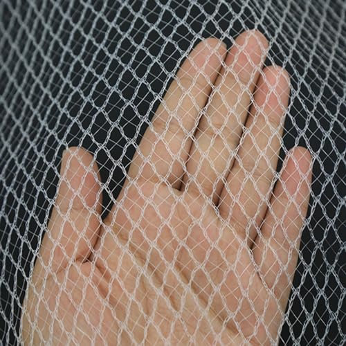 Rete da giardino anti grandine per uccelli, rete in nylon resistente, per balconi, stagni, piante e frutta (10 x 50 m), efficace protezione per piccioni e schermatura da giardino