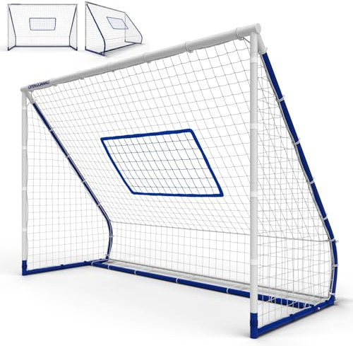 Open Goaaal 3-in-1 Soccer Rebounder Goal - 4 ft x 6 ft - Adjustable Angle Modes for Shooting Drills - Ground-Pass Setup for Passing Practice - High-Angle Rebound Net for Ball Control