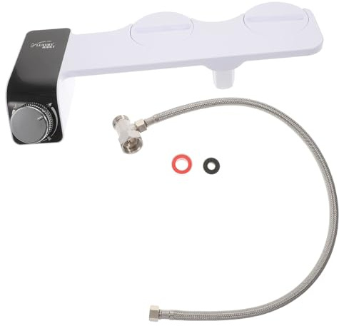 PENIKOKO Accesorio de Bidé para Asiento de Inodoro No Eléctrico Autolimpiante con Doble Boquilla Ultrafino y Práctico Compatible Mayoría de Inodoros para Higiene Femenina y Uso Familiar