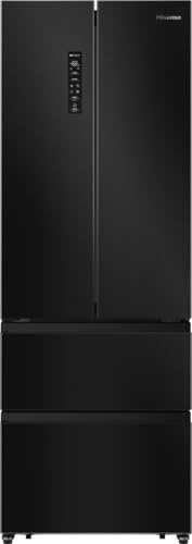 Hisense PureFlat Slim American Fridge Freezer - Black/Stainless Steel - C Rated
