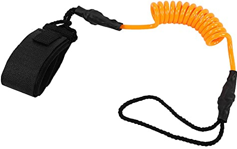 Cloimei Correa para Tabla de Surf Premium Correa de Paleta de Seguridad de Alta Elasticidad para Kayak Stand Up Paddle Boarding Material de PU Duradero Puño de Tobillo Ajustable Am (Naranja)