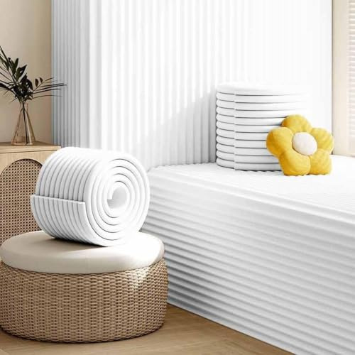 Générique 20 * 200CM Épais Protège-Murs en Mousse Auto-adhésif (Blanc)