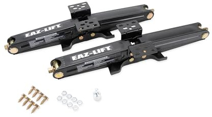 Camco EAZ Lift 48820 - Gato estabilizador de Tijera para Caravana y Remolque de Viaje, 2 Unidades