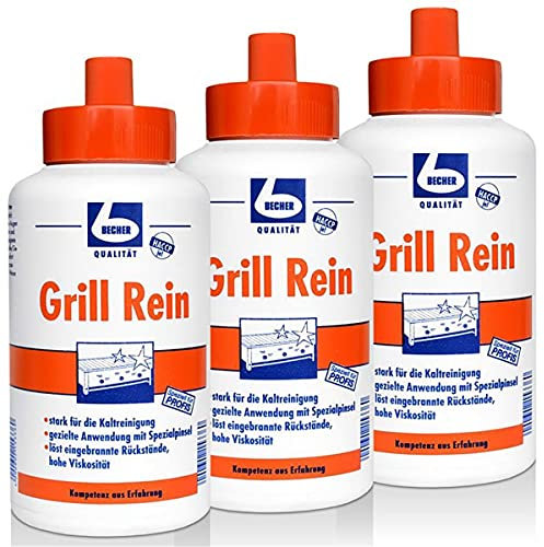 3 x Dr. Becher Grill Pure for Grills, Fryers / 1 Litre