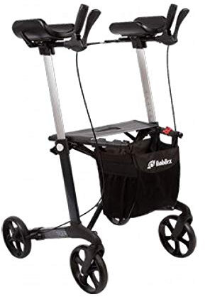 Mobilex Arthritis Rollator Tiger mit drehbaren Armstützen metallic braun