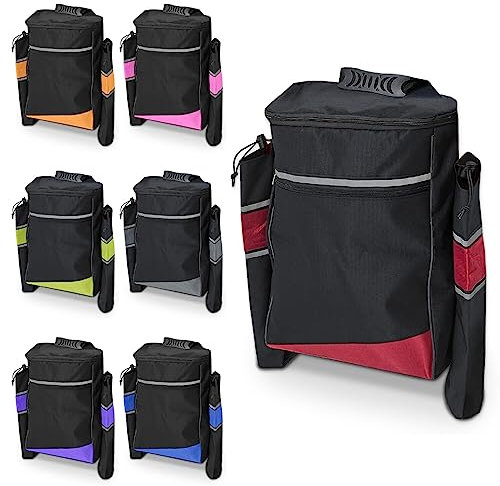 Biscay Gehstocktasche für Mobilität - Rot | Taschen für Mobilitätsscooter, Rollstuhl-Tasche Gehstockhalter für Mobilitätsscooter Rollstuhl- und Mobilitätsscooter-Taschen Zubehör für Mobilitätsscooter