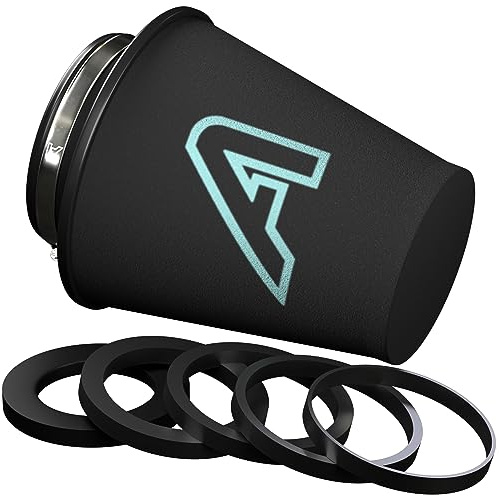 Filtech Universal Foam Cone Air Filter With Reducing Rings Fits 89mm, 85mm, 80mm, 76mm, 70mm, 63mm