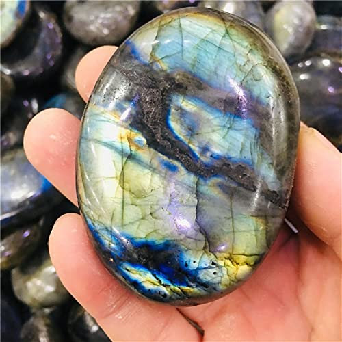 ARrase Jeu de Cristal Naturel avec Le de la Pierre de Palmier Nain Roulant en Pierre de Pierre 1 pièces Envoyer au Hasard Une décoration NaturalReiki décoration de la Chambre (Size : 100-150g)