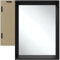tectake® großer Spiegel, Spiegel Wand schwarz, Wandspiegel groß mit Rahmen als Spiegel Badezimmer, Wohnzimmer, Schlafzimmer Deko, Spiegel Flur, Badspiegel, Wohnung - 40 x 60 cm