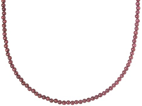 Generisch Granat Kette - Edelstein Kette - Steinkette - Kugelkette - Edelstein wählbar (Granat)
