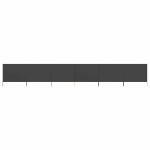 QZZCED Faltbarer Strand-Windschutz mit 6 Paneelen, 800 cm lang und 120 cm hoch, langlebiger Wind- und Windschutz mit Holzpfosten, tragbarer Outdoor-Schutz