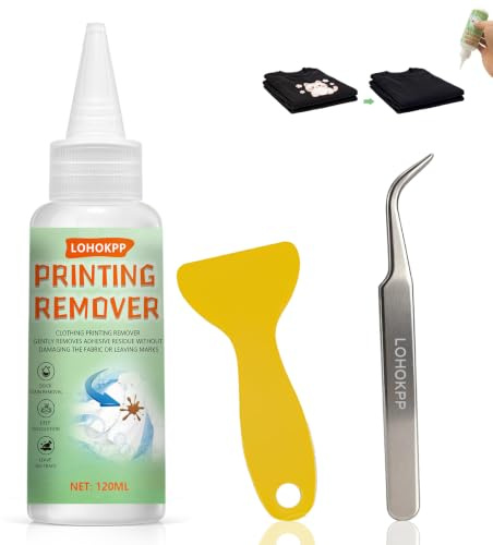 120ml DTF Remover para Camisetas, Removedor de Flocado Textiles