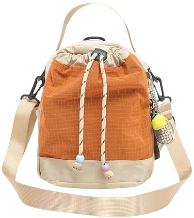 HAUMAUH Crossbody Sling Bag for Women & Men | Shoulder Small Bags with Water Bottle Holder | Lightweight for Travel Hiking Beach & Outdoor Activities
