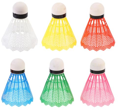 EPIGEIST Palline da Badminton Leggere e Sicure 6 Unitá Colorate in Schiuma Colore Casuale Accessori per Sport All'aperti e Giochi Ricreativi