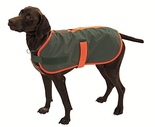 FARM-LAND Hunde Thermodecke Thermomantel mit signalorangem Einfaß (S/Teckel-Terrier)