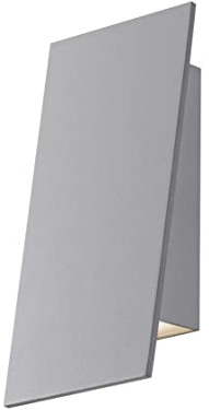 Sonneman 2361.74-WL Contemporary Modern LED Wall Sconce from Angled Plane Collection in Gray Finish,