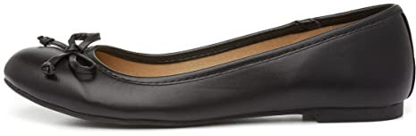 Lilley Gerri Womens Black Ballerina with a Bow - Size 4 UK - Black