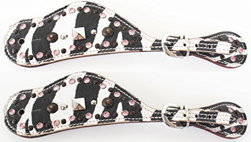 CHALLENGER Horse Western Riding Cowboy Boots Leather Spur Straps Tack 7411