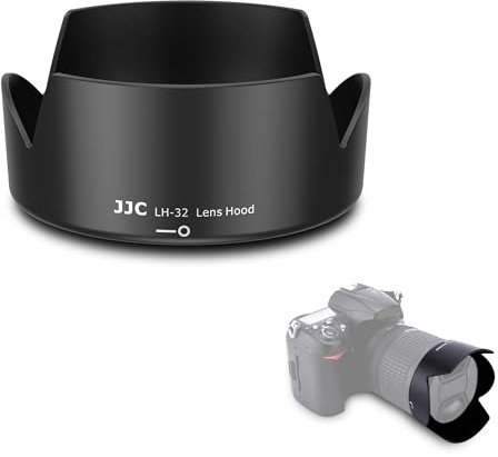 JJC Reversible Lens Hood Shade for Nikon AF-S DX 18-140mm f/3.5-5.6G ED VR, AF-S DX 18-105mm f/3.5-5.6G ED VR, AF-S DX 18-135mm f/3.5-5.6G ED IF & AF-S 18-70mm f/3.5-4.5G ED-IF Replaces Nikon HB-32