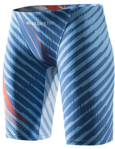 MY KILOMETRE Costume da Bagno Uomo - Jammer Nuoto Competizione con Cloro-Resistente e Asciugatura Rapida, per Competizioni e Allenamenti in Piscina