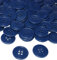 AERZETIX - C56521 - Satz von 100 Knöpfe zum nähen runden Ø20x3 mm mit 4 löchern - farbe dunkelblau 32L L32 - aus kunststoff - öffnung 3 mm - kurzwaren nähen kleidung mode stricken decoration