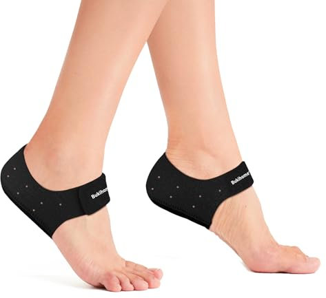 Bukihome Plantarfasziitis Ferse Protektoren, Gel-Fersenschalen Damen und Herren, Schmerzlinderung, Ferseneinlagen für Achillessehnenentzündung, trockene rissige Fersenstützkissen, EU Size 36-41
