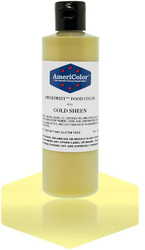 AmeriColor Amerimist Airbrush Color 9 Ounce, Gold Metallic Sheen